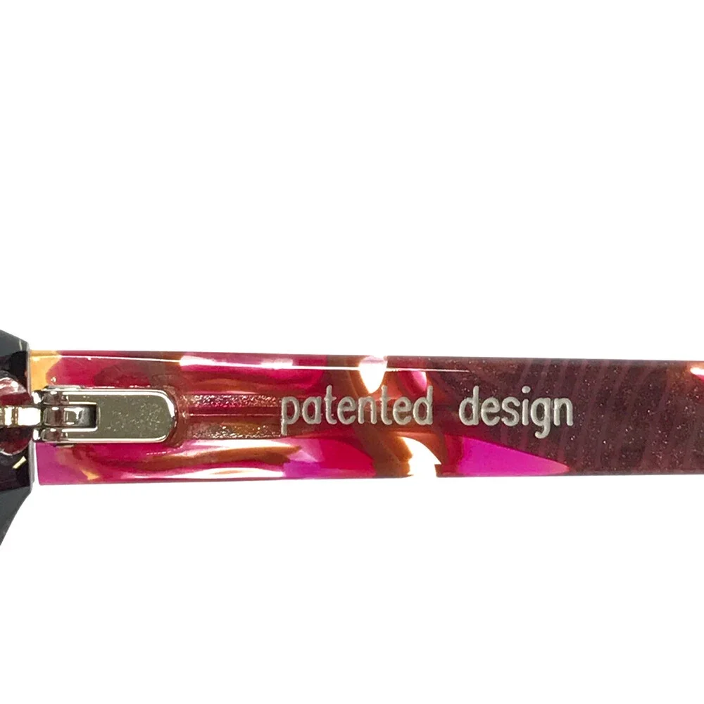 BOZ Eyeglasses Frames VANINA 9333 Black Pink Red Brown Marble 52-16-145